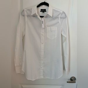 NWT White dress button down shirt J. Crew 4T